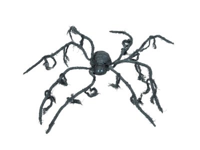 Halloween animovaný pavouk s LED očima