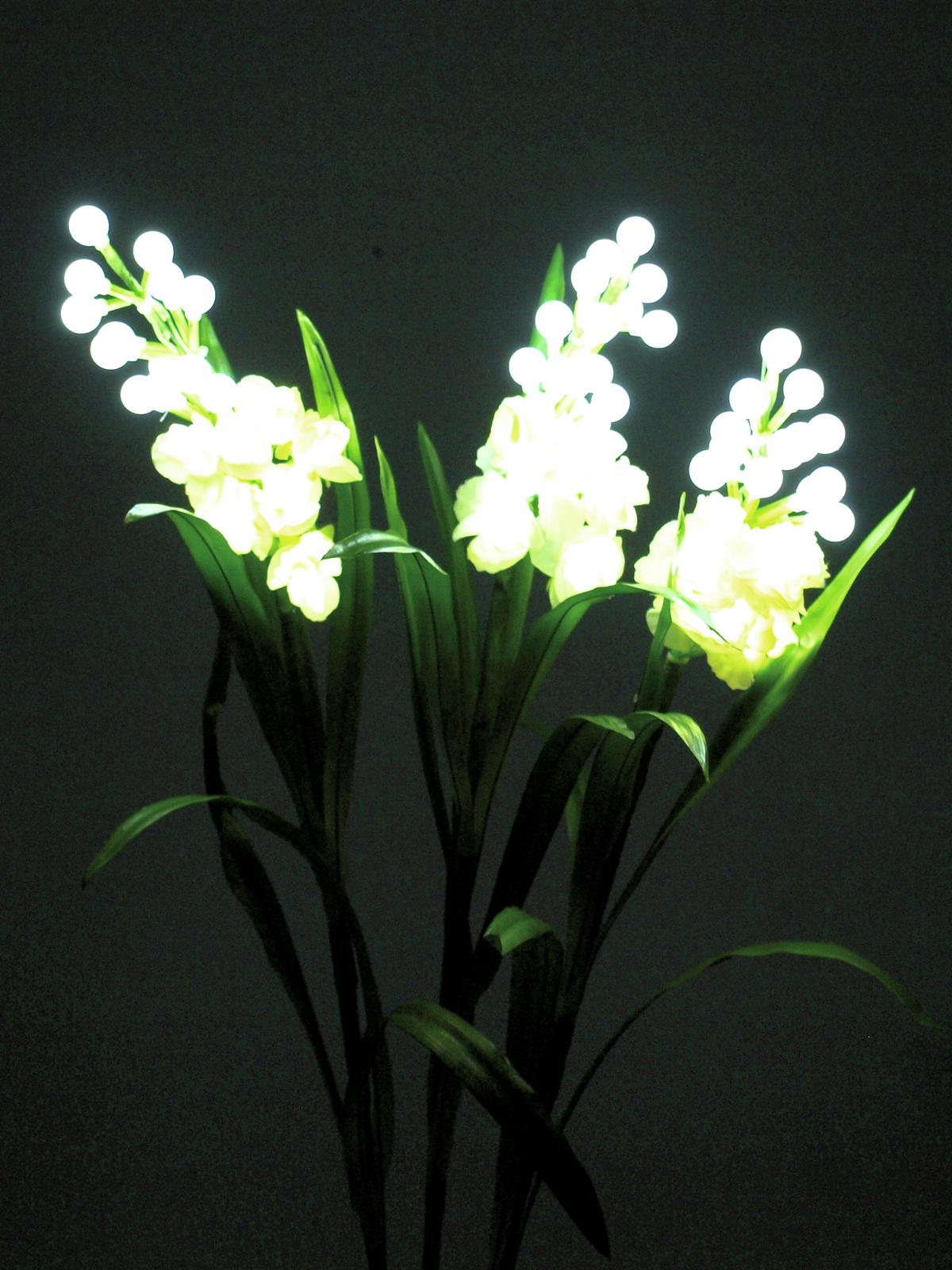 EUROPALMS Sada arum, 3 větve s LED bílé 85cm - Obrázek 4