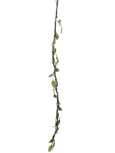 Vřesový motouz, s bílými LED diodami, 180 cm