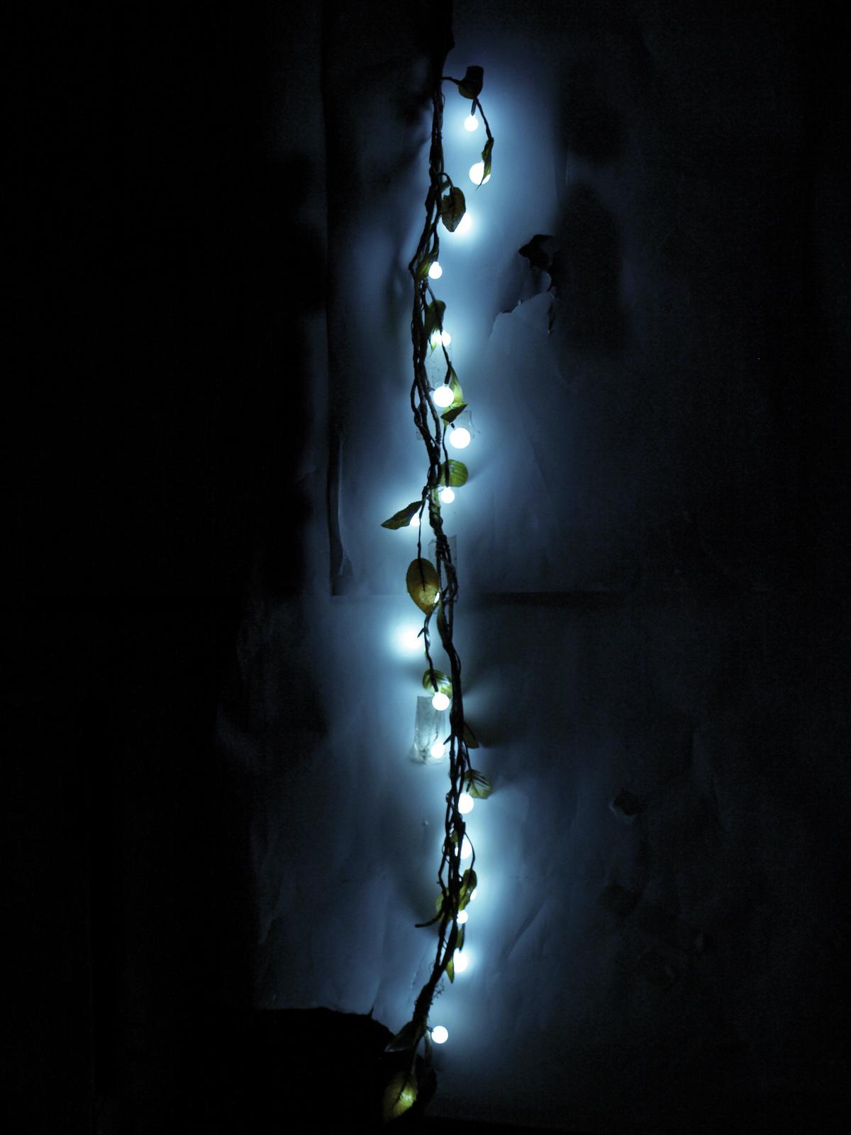 Vřesový motouz, s bílými LED diodami, 180 cm - Obrázek 4