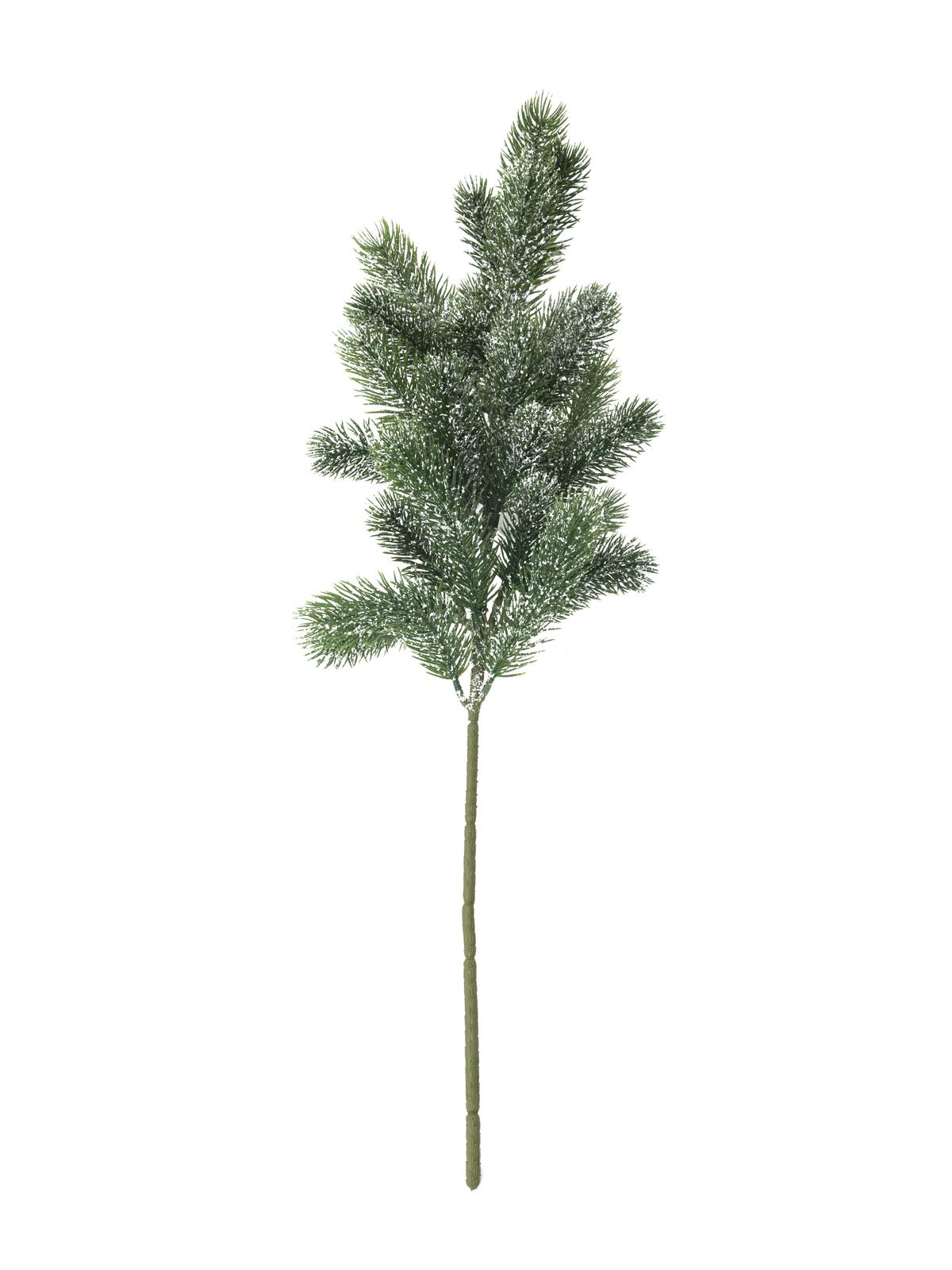 Větvička jedle, zasněžená, PE, 65 cm