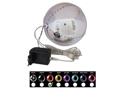 Sněhové LED koule, 15 cm, červená, 1 ks