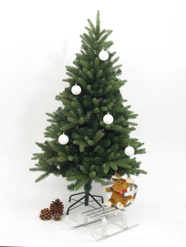 Vánoční dekorační ozdoby, 7 cm, bílé, 6 ks - Obrázek 5