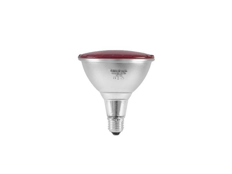 PAR-38 230V SMD 15W E27 LED Omnilux, červená