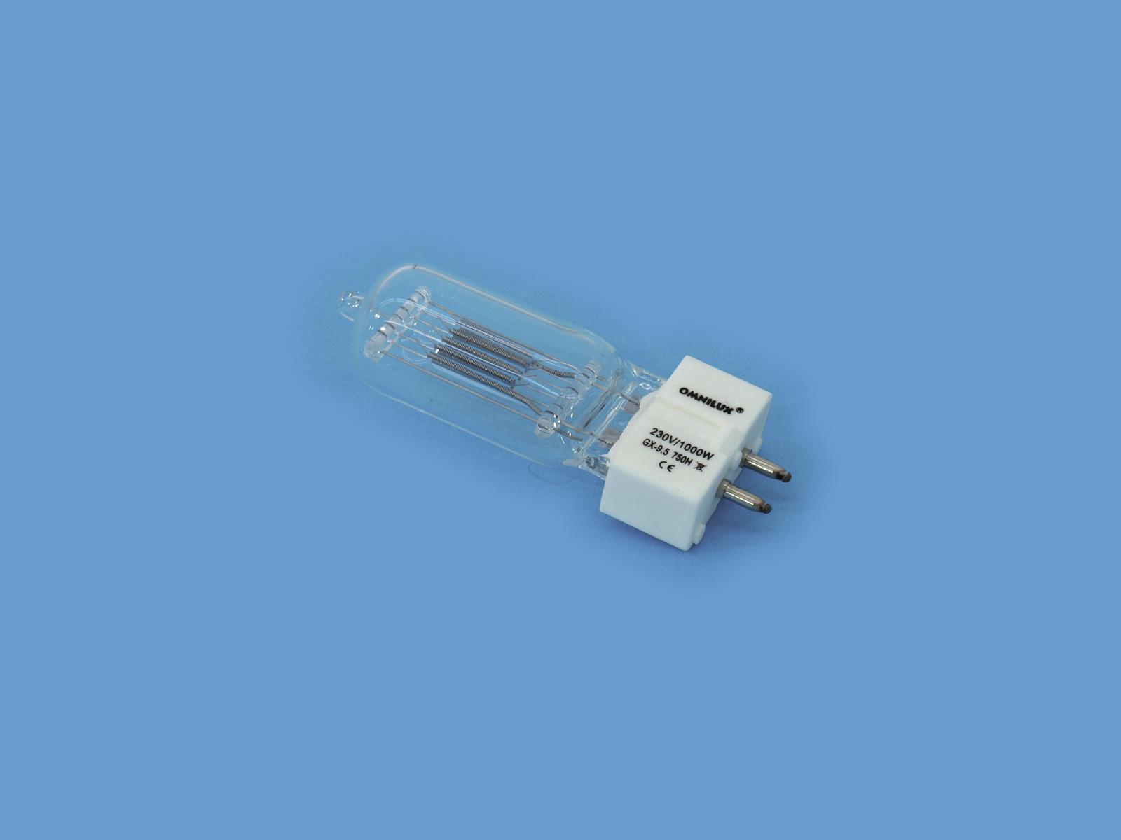 Omnilux 230V/1000W GX-9.5 750h 3200K - Obrázek 3