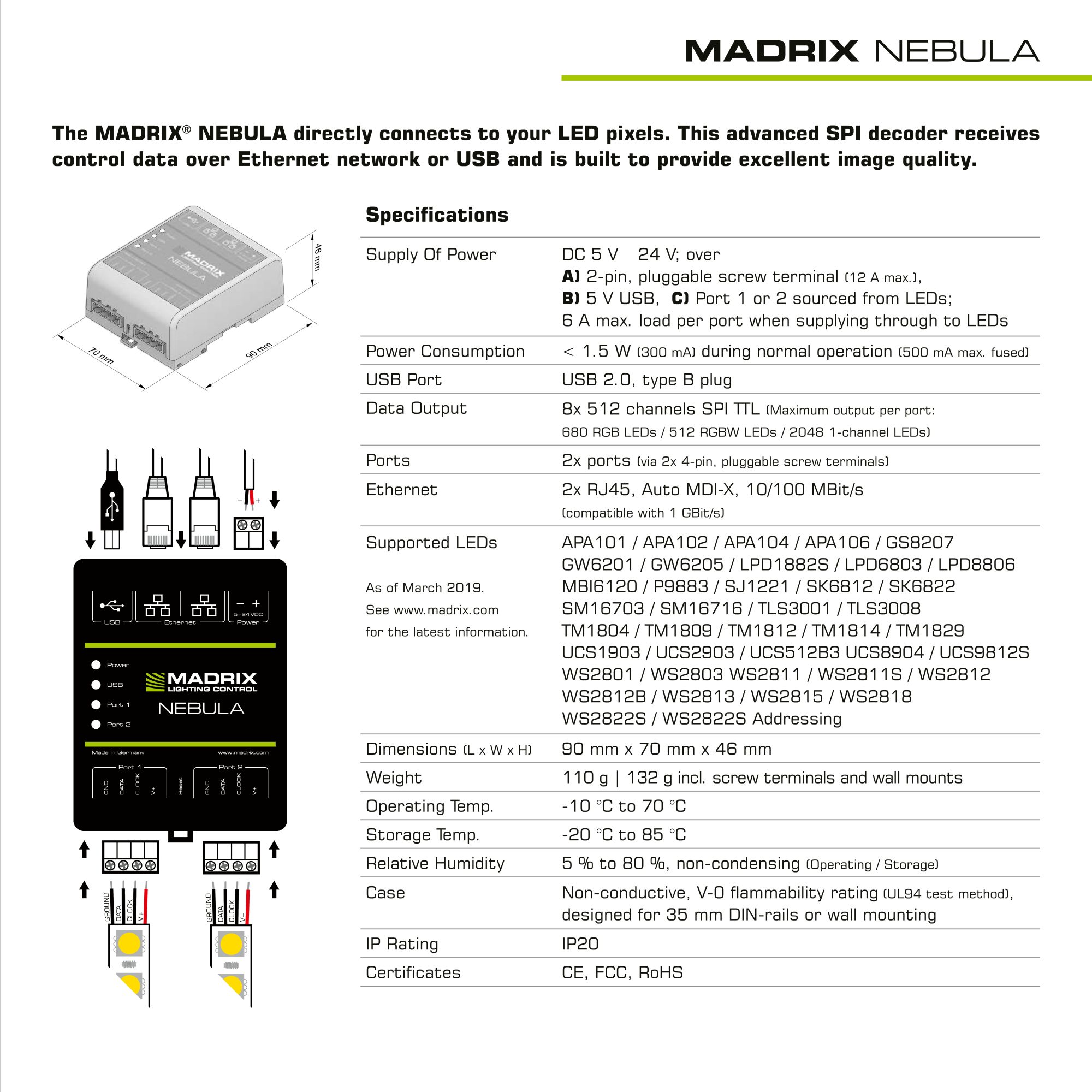 Madrix Nebula, flexibilní LED pixelový ovladač - Obrázek 8