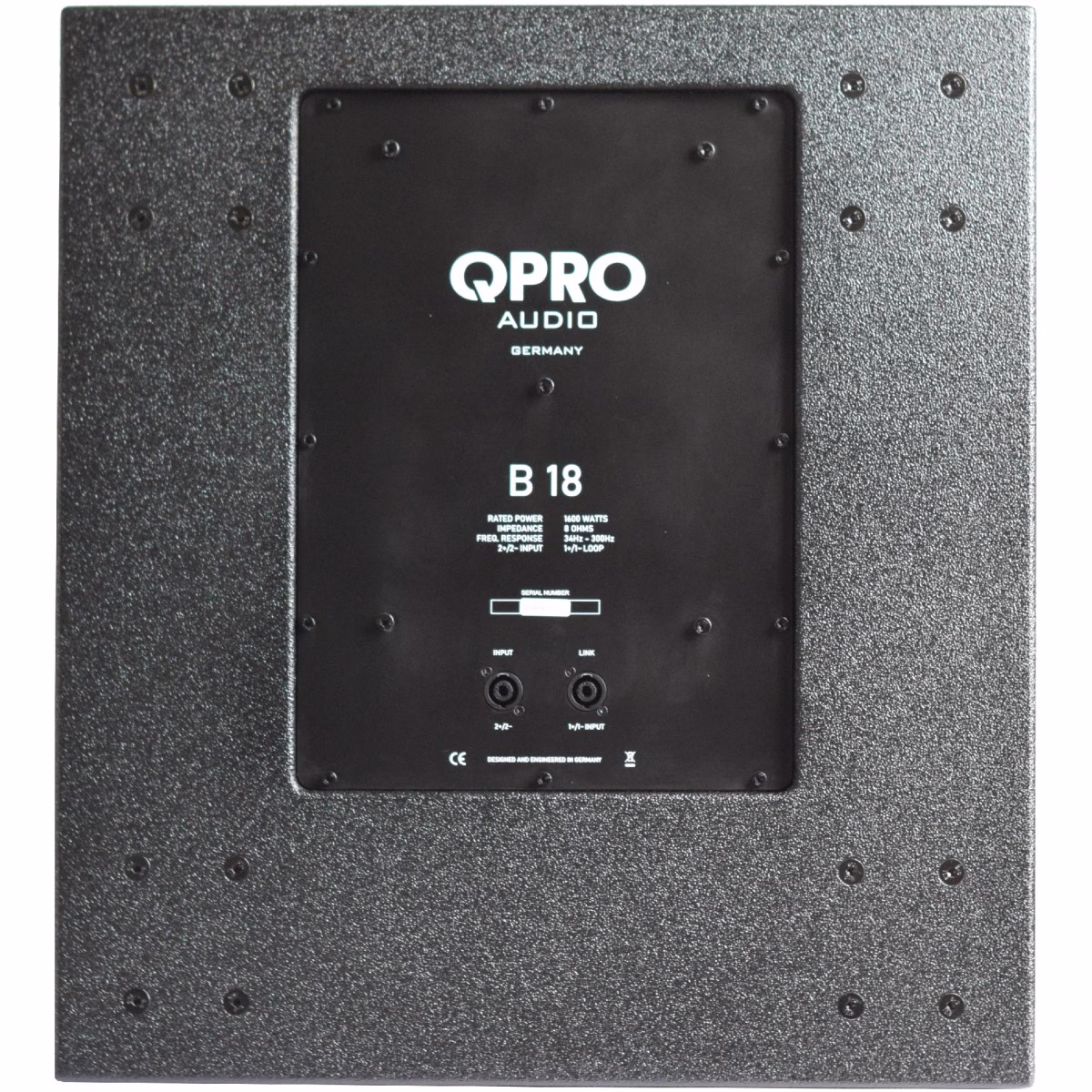 QPro B-18, 18" pasivní subwoofer, IP54, 1600W RMS - Obrázek 8