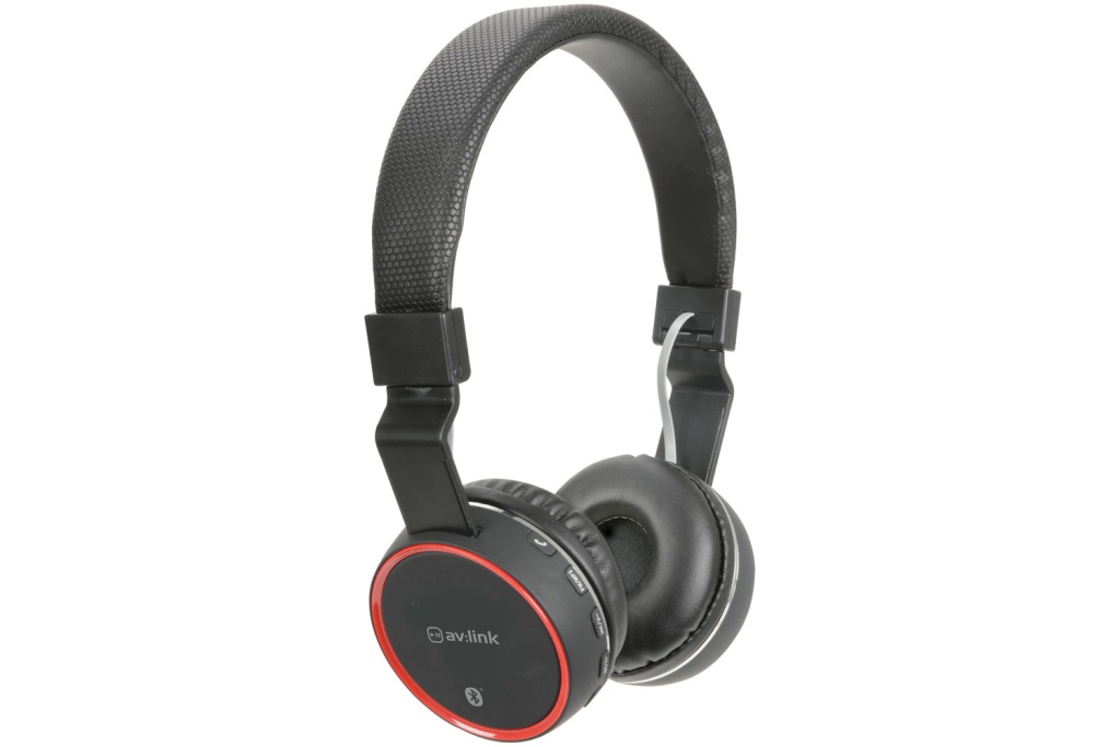 AV:link PBH-10 bezdrátová Bluetooth SD sluchátka, černá