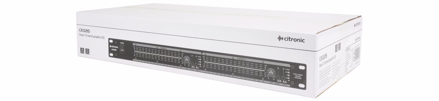 Citronic CEQ215 duální grafický ekvalizér - Obrázek 6