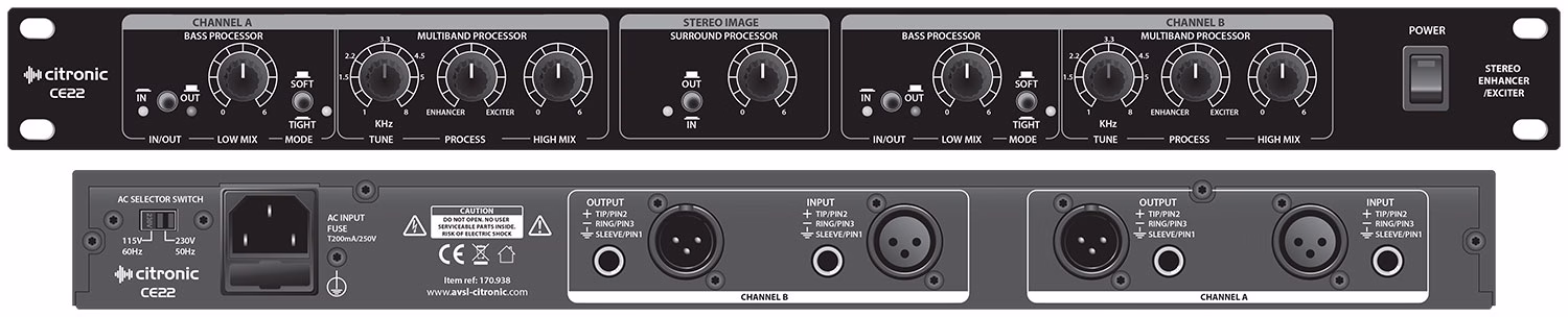 Citronic CE22 stereo enhancer/exciter - Obrázek 5