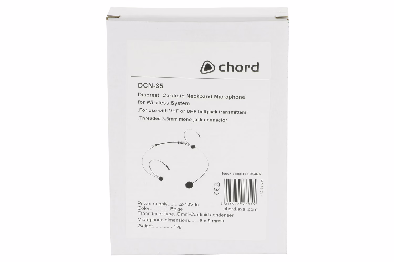 Chord DCN-35, náhlavní mikrofon, béžový - Obrázek 7