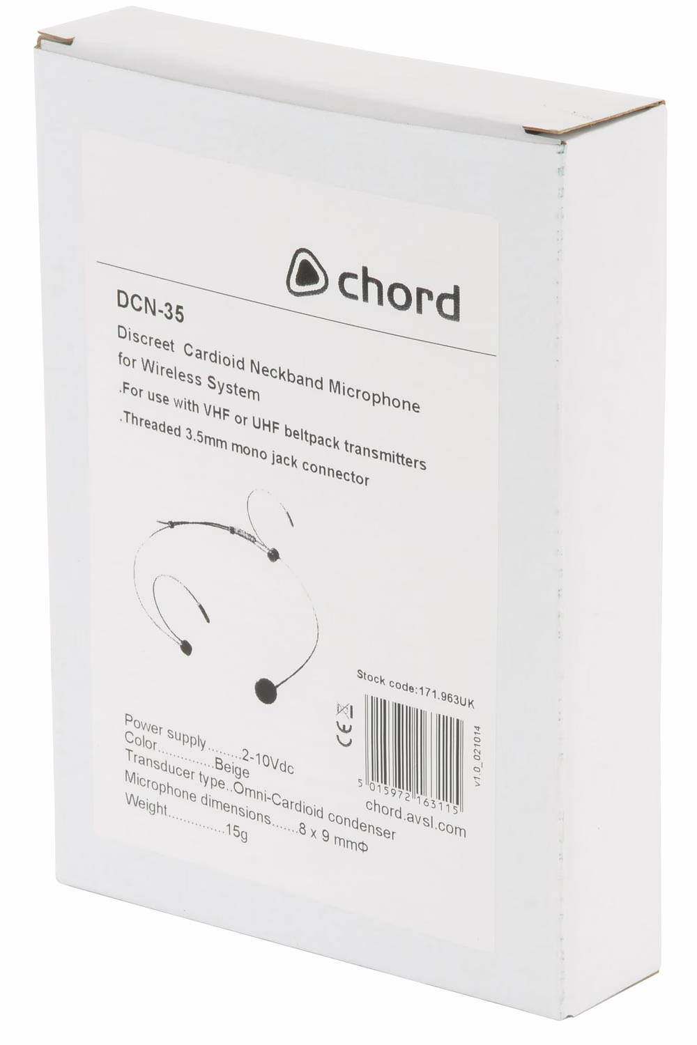 Chord DCN-35, náhlavní mikrofon, béžový - Obrázek 8