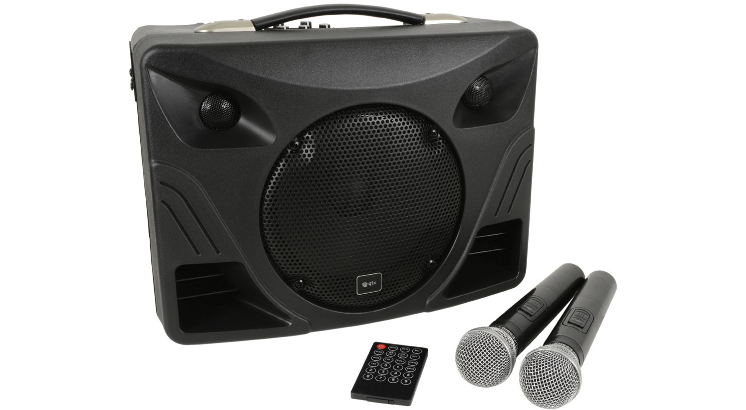 QTX DELTA-50, mobilní 8" zvukový systém MP3/BT/FM/2x VHF, 50W - Obrázek 3