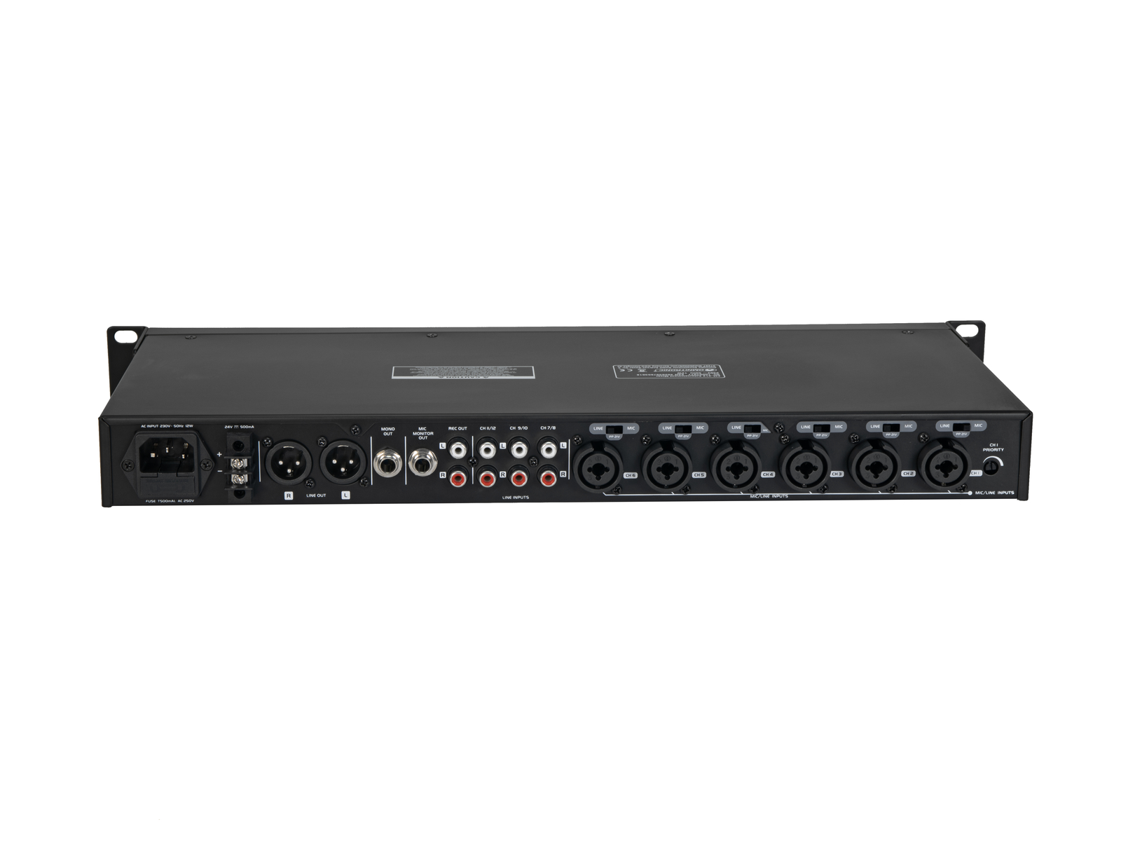 Omnitronic EM-312, 12-kanálový 19" mixážní pult - Obrázek 4