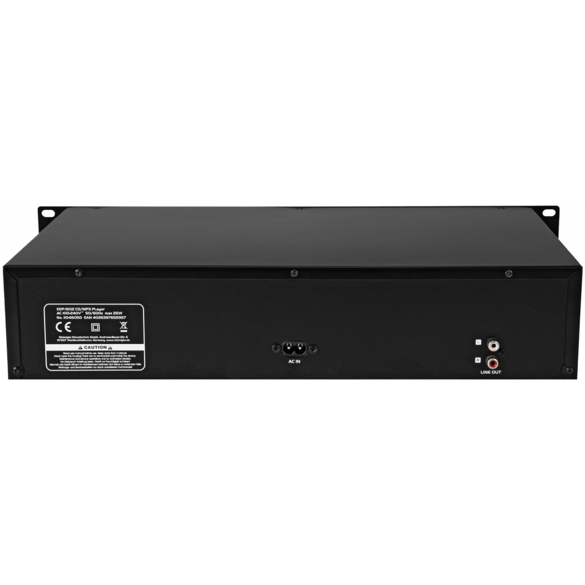 Omnitronic XDP-1502, CD/MP3/SD/USB přehrávač, 19" - Obrázek 4