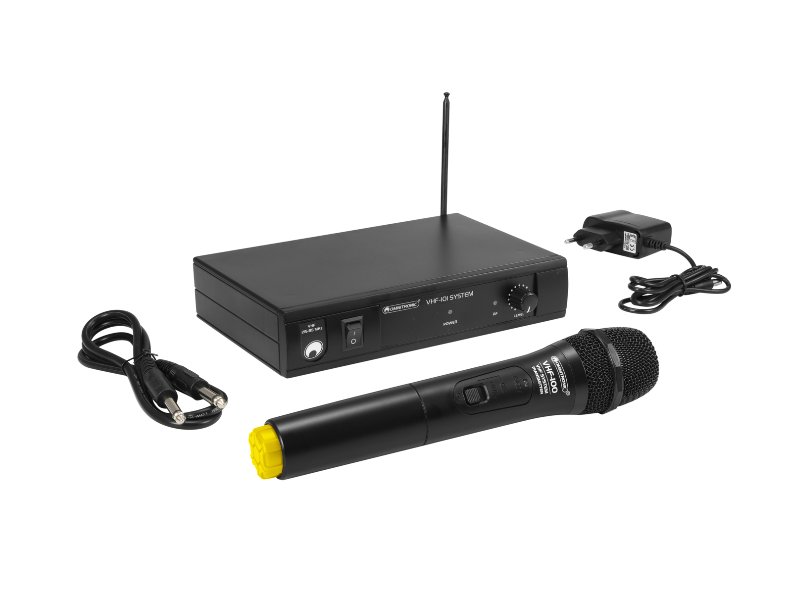 Omnitronic VHF-101, 1-kanálový bezdrátový mikrofonní set 214.35 MHz