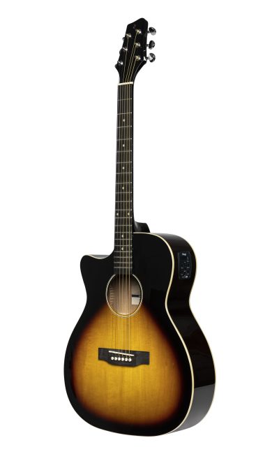 Stagg SA35 ACE-VS LH, elektroakustická kytara typu Auditorium, levoruká
