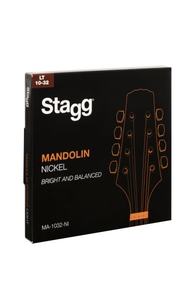 Stagg MA-1032-NI, sada strun pro mandolínu, light