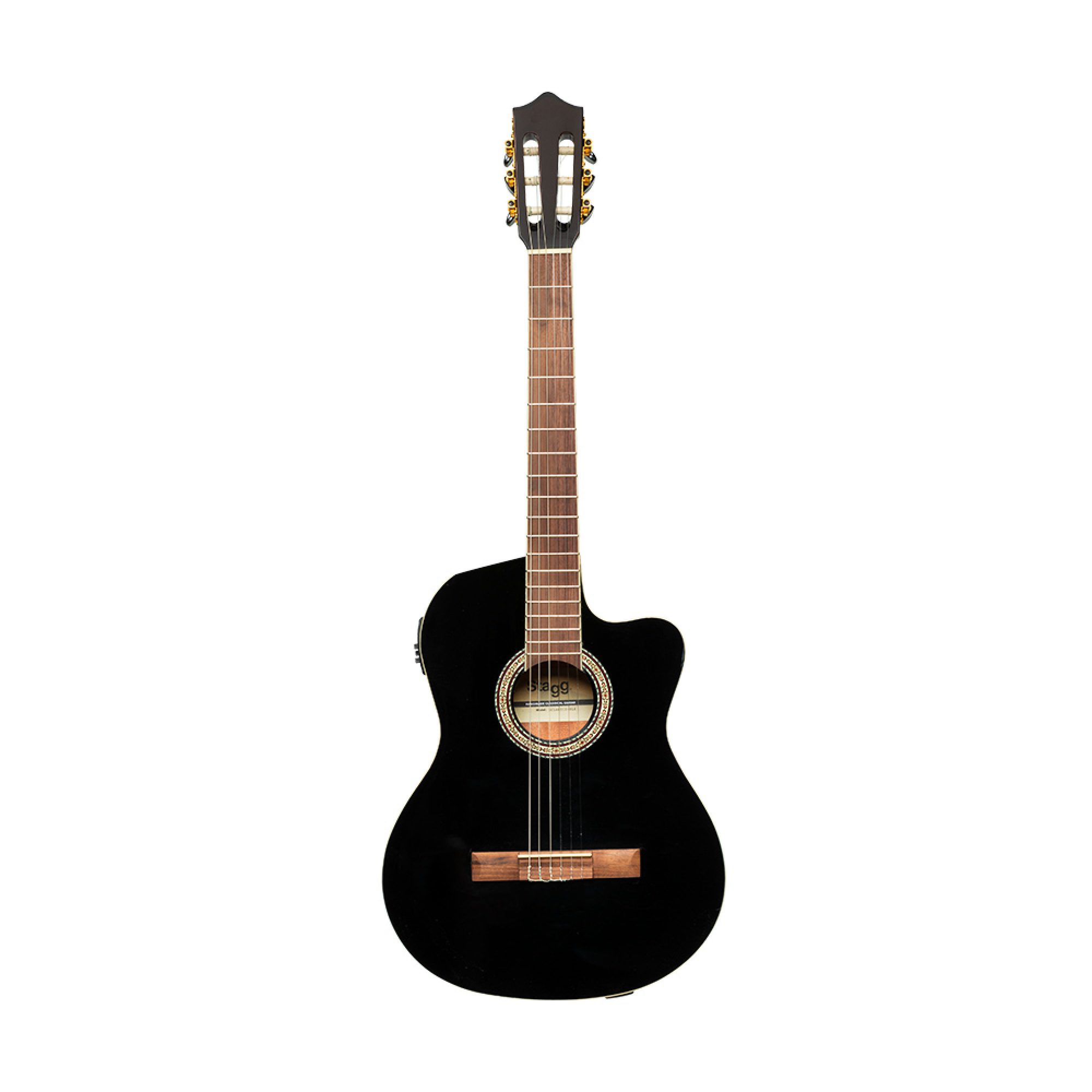 Stagg SCL60 TCE-BLK, elektroakustická klasická kytara 4/4, černá - Obrázek 5