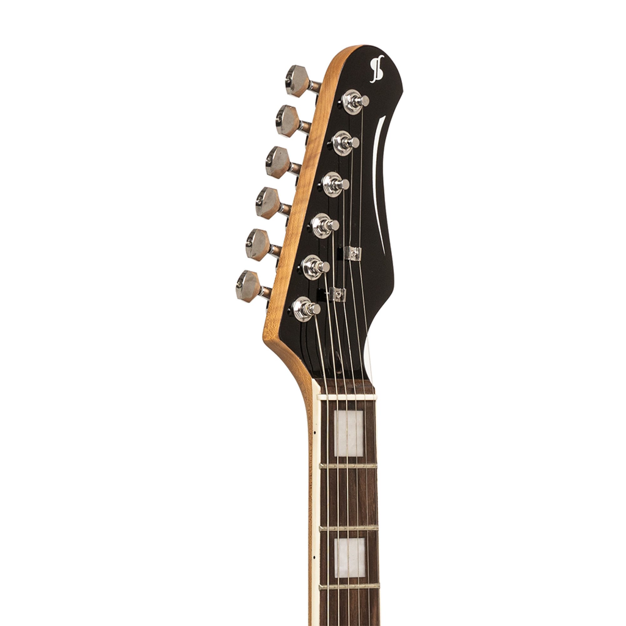 Stagg SES-60 BLK, elektrická kytara, černá - Obrázek 5