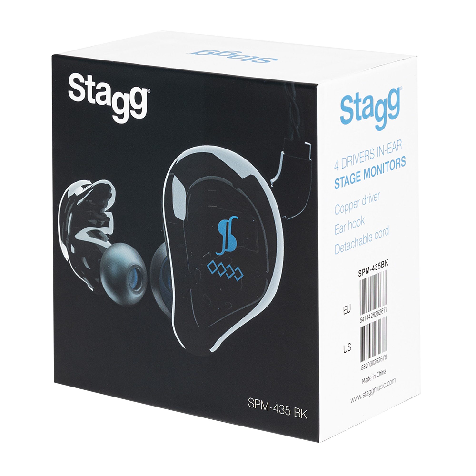 Stagg SPM-435 BK, 4-driver in-ear sluchátka, černá - Obrázek 8