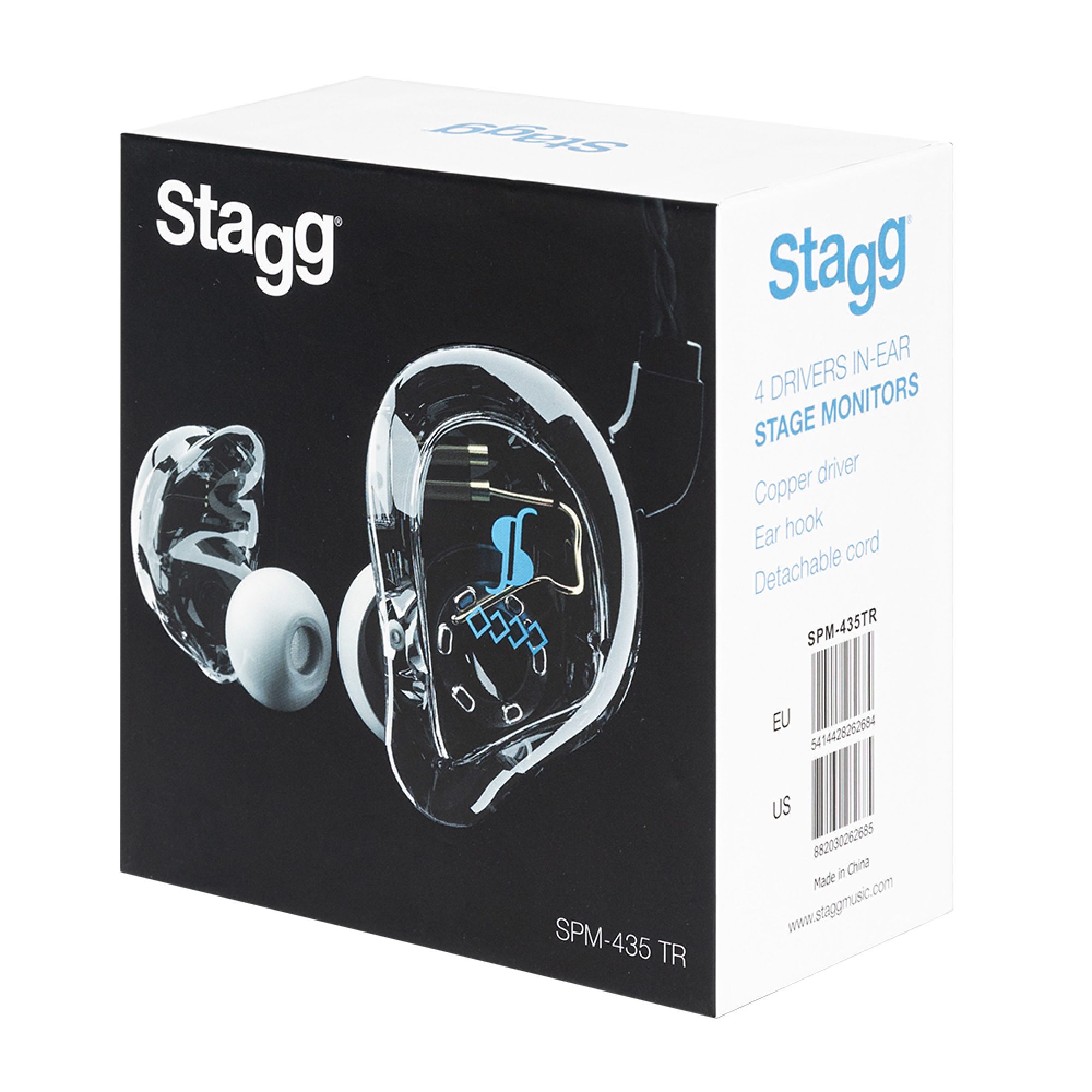 Stagg SPM-435 TR, 4-driver in-ear sluchátka, transparentní - Obrázek 8