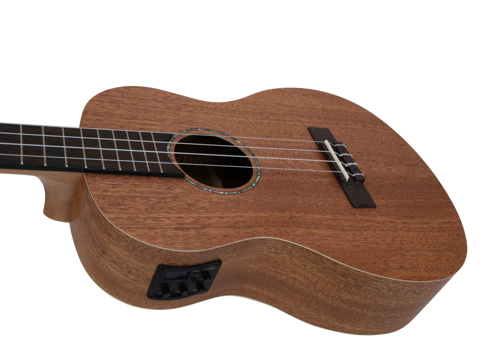Dimavery UK-500, elektroakustické barytonové ukulele, přírodní - Obrázek 3