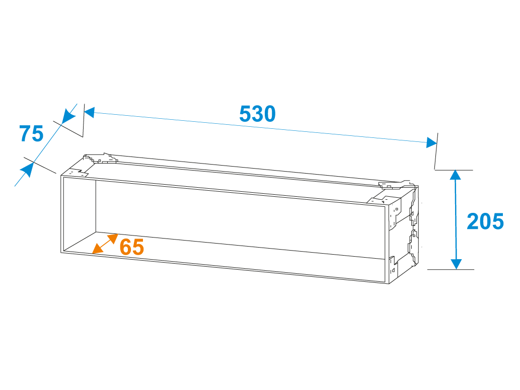 Roadinger Rack Profi 4U 25cm přepravní kufr - Obrázek 7