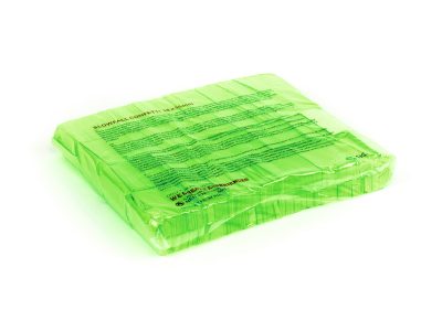 Tcm Fx pomalu padající obdélníkové konfety 55x18mm, neonové-zelené, UV