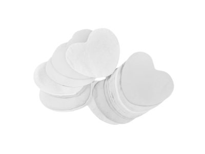 Tcm Fx pomalu padající konfety, srdíčka 55x55mm, bílé, 1kg