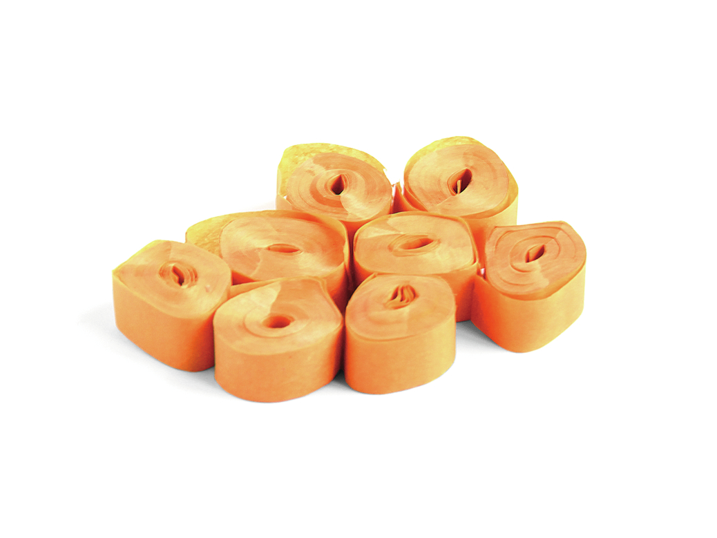 Tcm Fx pomalu padající konfety-serpentýny 5mx0.85cm, oranžové, 100x