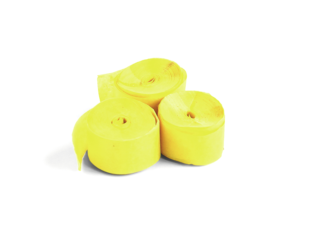 TCM FX pomalu padající konfety-serpentýny 10mx1.5cm, žluté, 32x