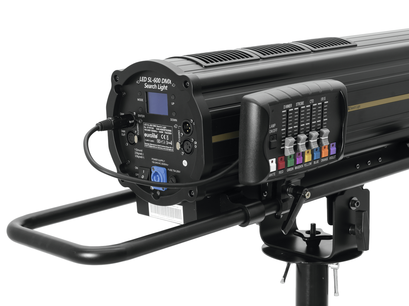 Eurolite LED SL-600 DMX hledáček, 1x 600W LED CW, 6500K - Obrázek 6