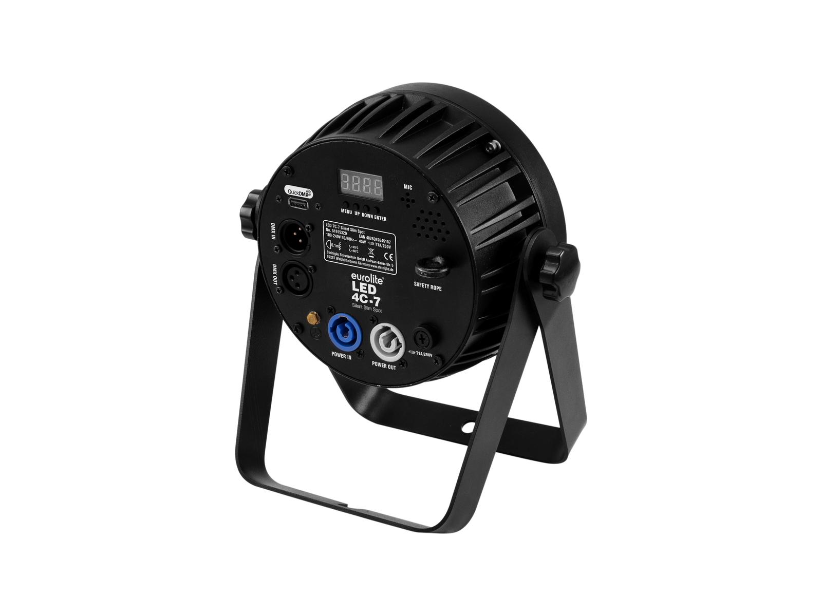 Eurolite LED 4C-7 Silent Slim reflektor, 7x 8W QCL LED, DMX - Obrázek 3