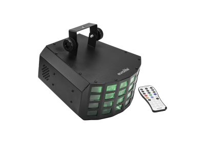 Eurolite LED Derby 5x10W RGBWA, DMX, IR, paprskový efekt