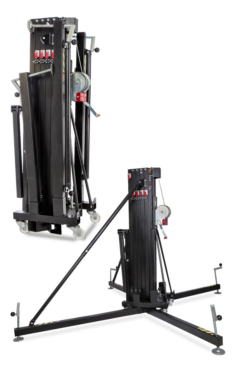 VMB TL-A500 teleskopická věž LINE ARRAY, 700cm, 500kg, černá