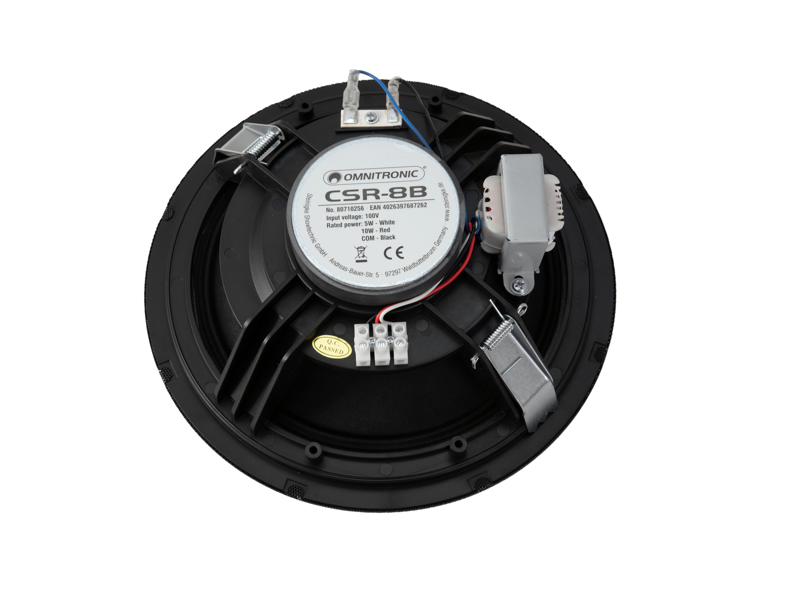 OMNITRONIC CSR-8B stropní reproduktor černý - Obrázek 3