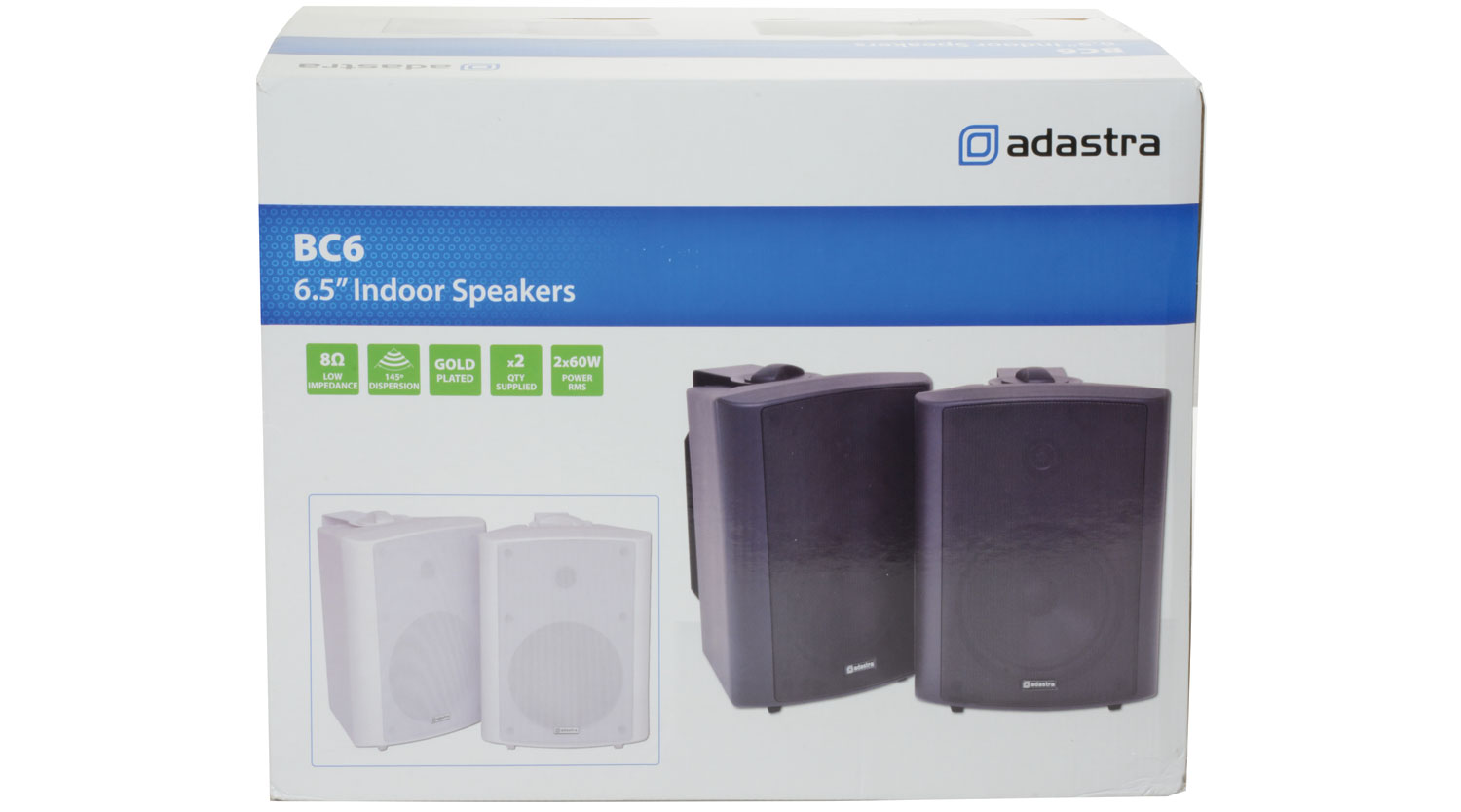 Adastra BC6-B, nástěnný 6,5" reproduktor, 60W, černý, cena/pár - Obrázek 5