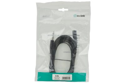 AV:link kabel Jack 6.3mm stereo samec - Jack 6.3mm stereo samice, 6m