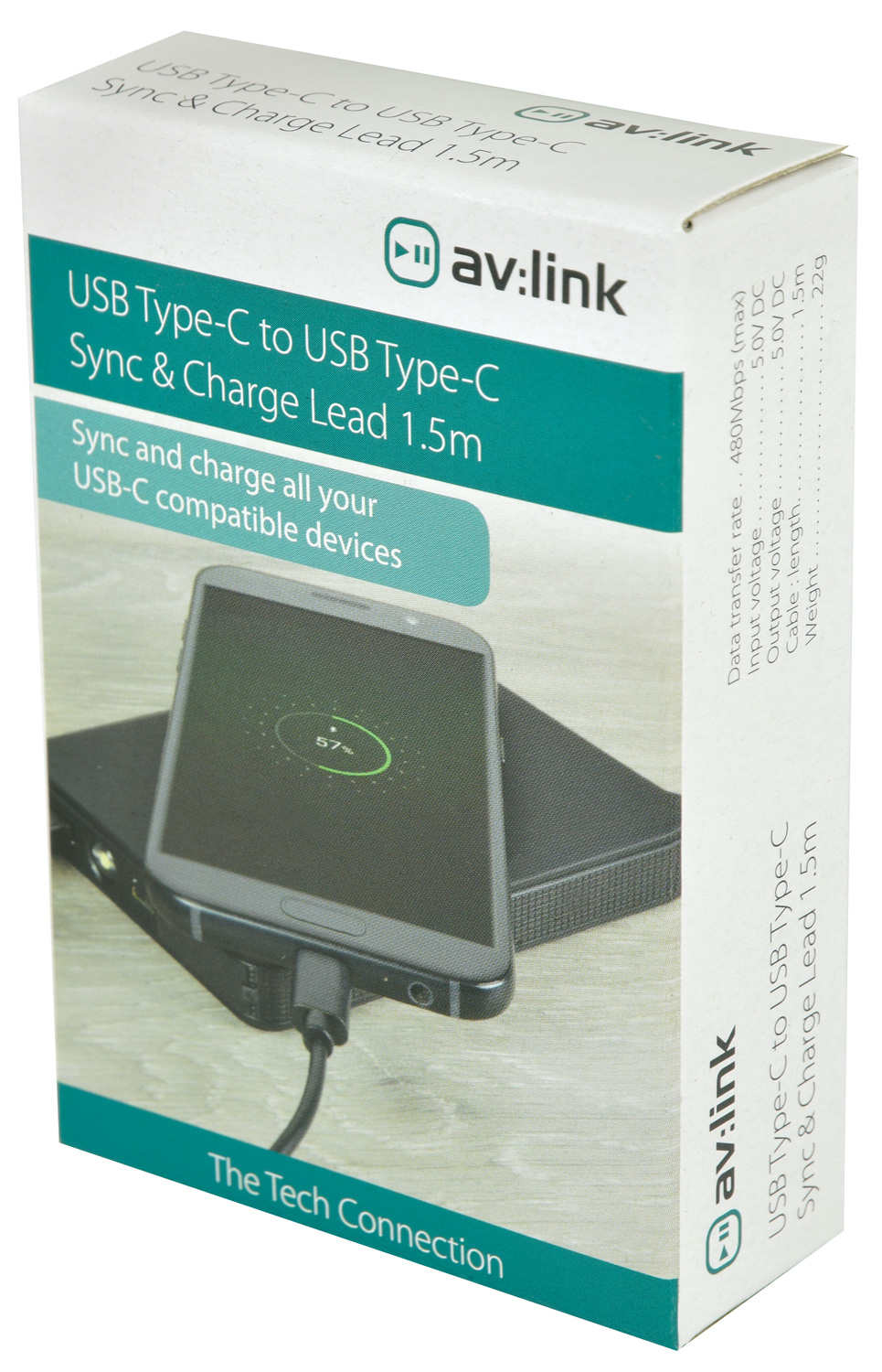 AV:Link Kabel 2x USB typ C, 1,5m - Obrázek 5