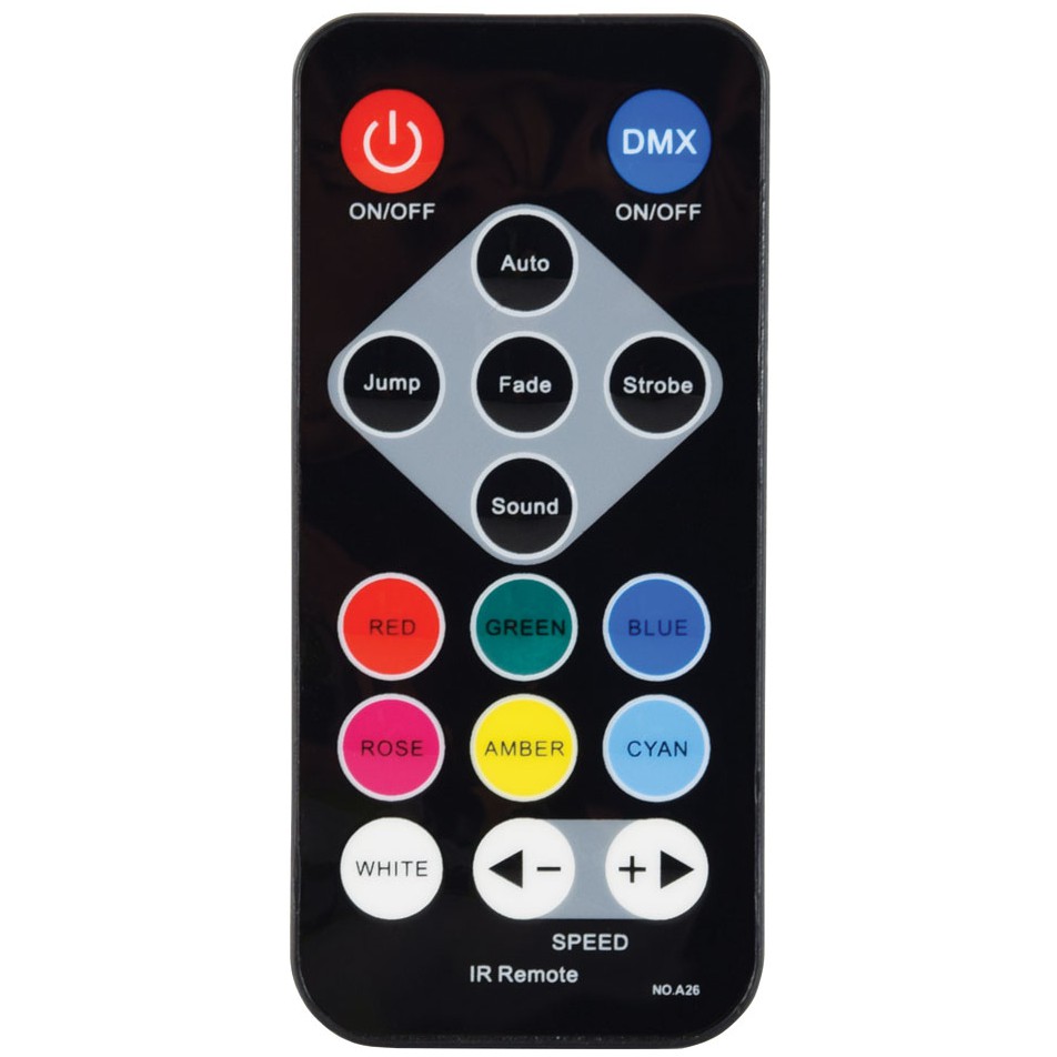 QTX PAR-180 Výkonný PAR reflektor, 6x 30W RGB, DMX - Obrázek 3