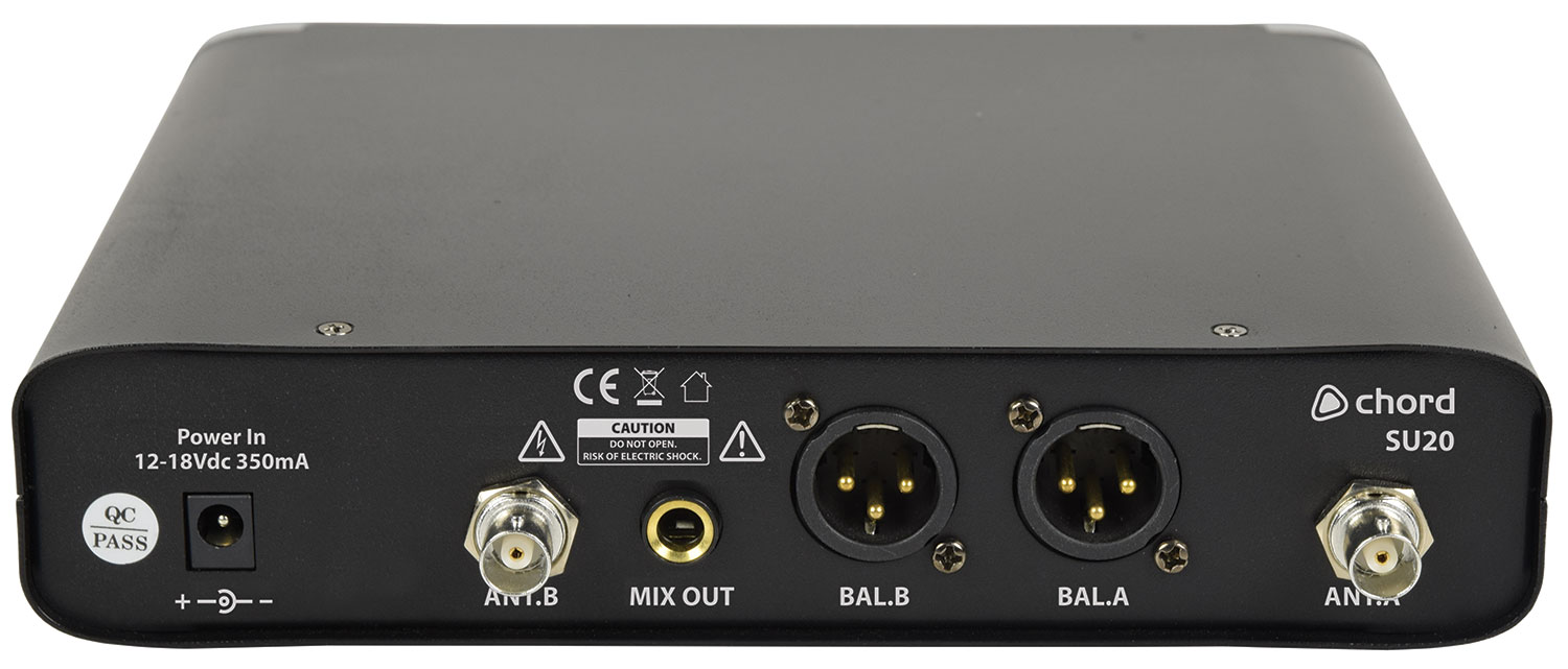 Chord NU2-N, 2-kanálový mikrofonní systém 863.42/864.3 MHz - Obrázek 4