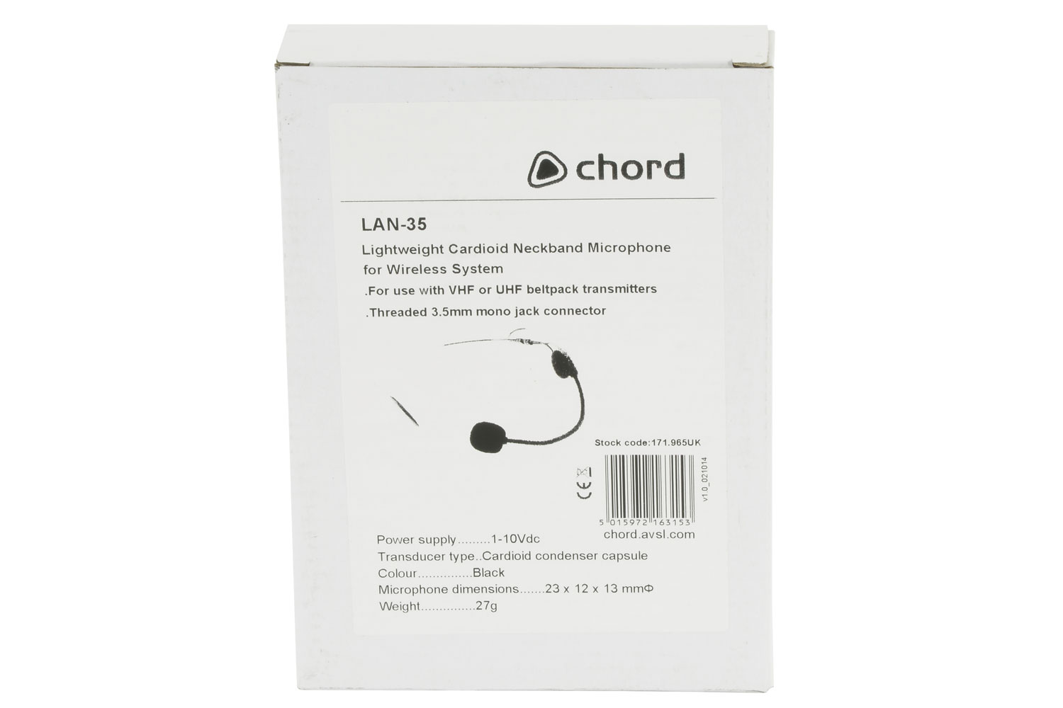 Chord LAN-35, náhlavní mikrofon pro bezdrátové systémy - Obrázek 3