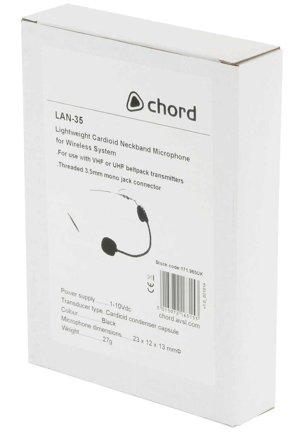 Chord LAN-35, náhlavní mikrofon pro bezdrátové systémy - Obrázek 4