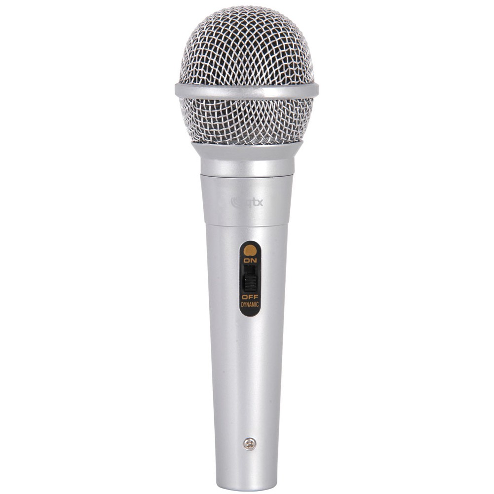 QTX DM11S dynamický mikrofon, stříbrný