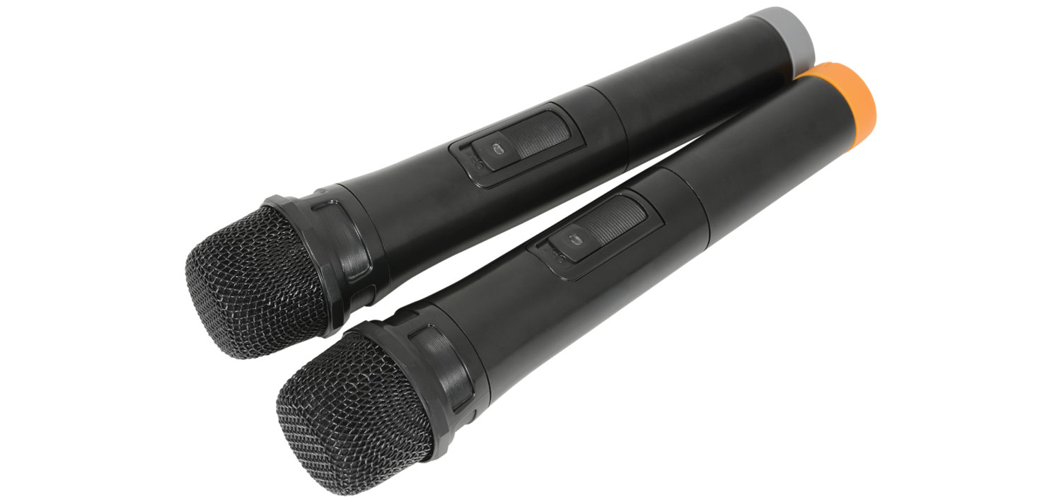 QTX BUSKER-15, mobilní 15" zvukový systém USB/SD/FM/BT/2x VHF, 100W - Obrázek 4