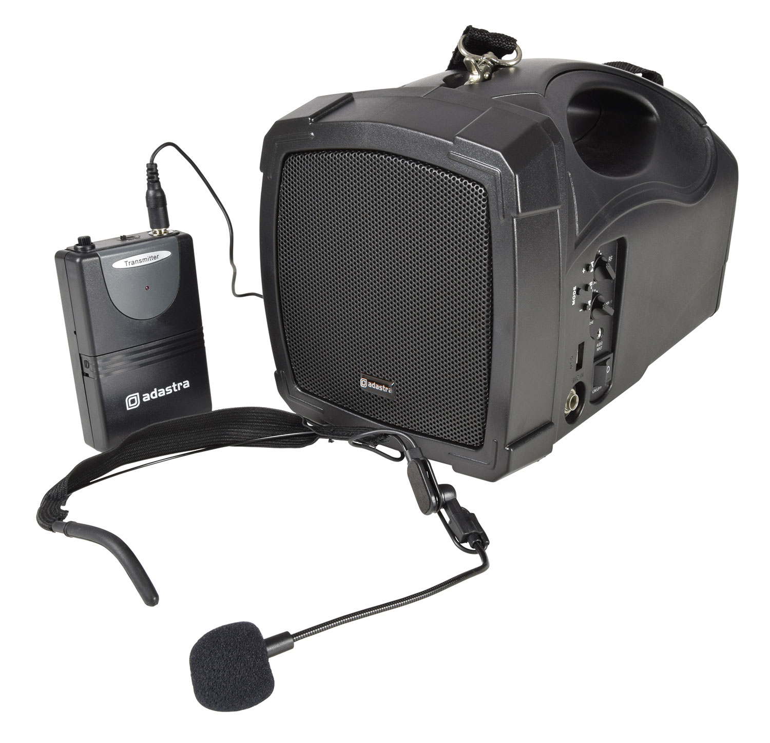 Adastra H25B, přenosný zvukový systém FM/BT/VHF, 25W