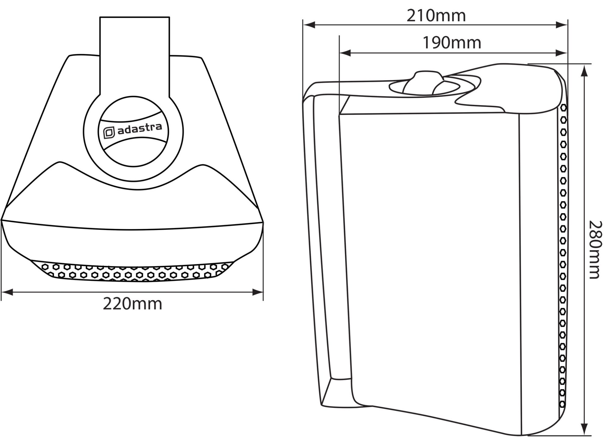 Adastra BC6V-W 100V 6" reproduktor, bílý - Obrázek 6