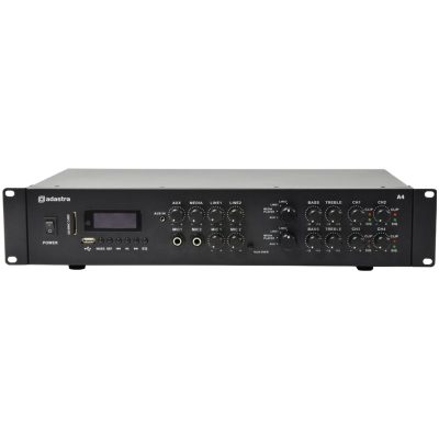 Adastra A4, duální stereo PA zesilovač, MP3/SD/USB/BT/FM, 4x 200W