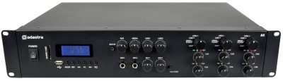 Adastra A6, mixážní 3-zónový zesilovač 6x 100W, BT/MP3/FM